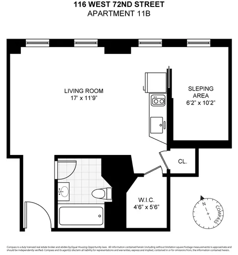 116 W 72nd St #11B, New York, NY 10023