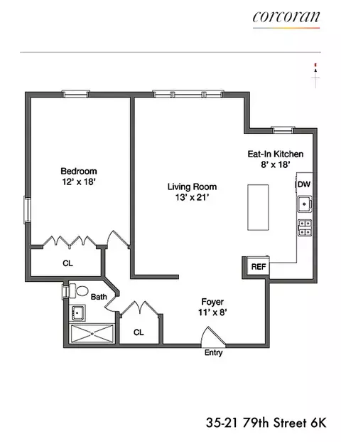 35-21 79th St #6K, New York City, NY 11372