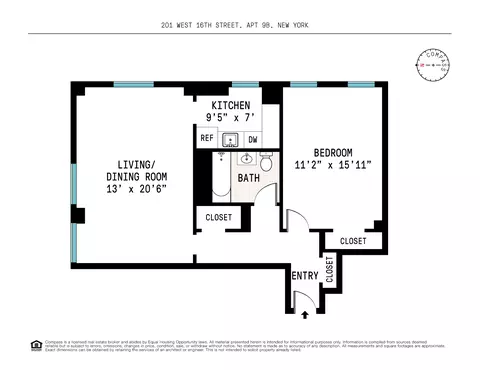 201 W 16th St #9B, New York, NY 10011
