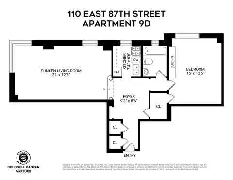 110 E 87th St #9D, New York, NY 10128