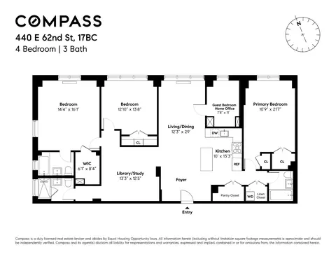 440 E 62nd St #17BC, New York, NY 10065