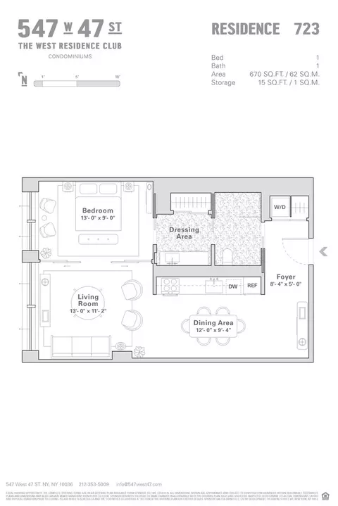 547 W 47th St #723, New York, NY 10036