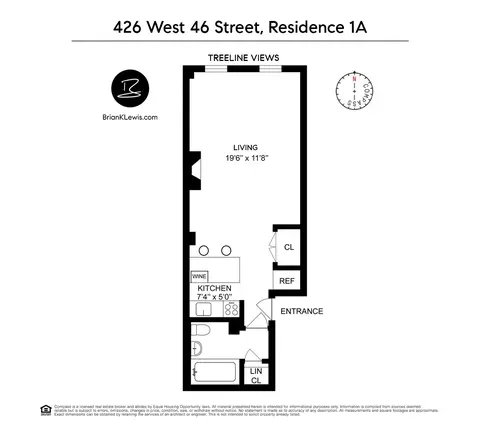 426 W 46th St #1A, New York, NY 10036