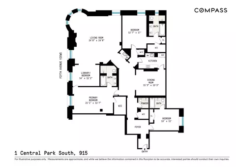1 Central Park S #915, New York, NY 10019