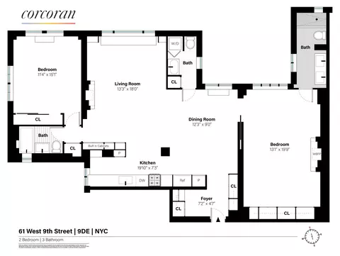 61 W 9th St #9DE, New York, NY 10011