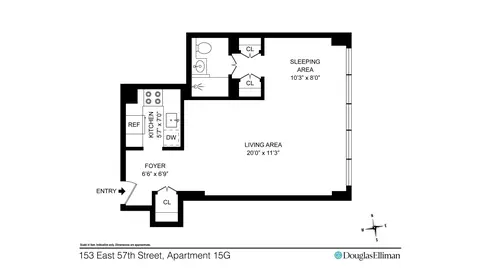 153 E 57th St #15G, New York, NY 10022