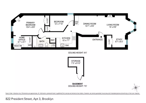822 President St #3, Brooklyn, NY 11215