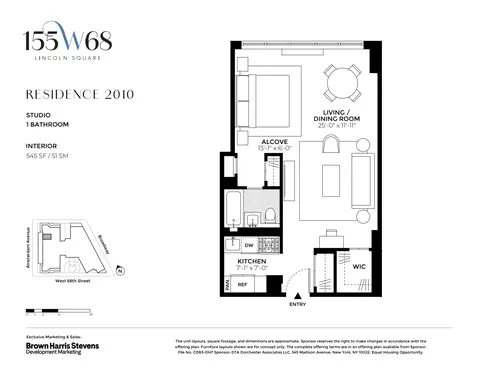 155 W 68th St #2010, New York, NY 10023