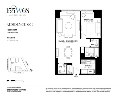 155 W 68th St #609, New York, NY 10023