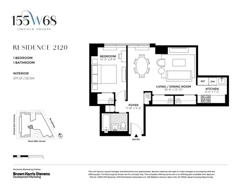 155 W 68th St #2120, New York, NY 10023