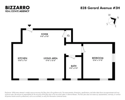 828 Gerard Ave #3H, New York City, NY 10451