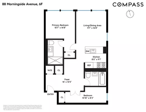 88 Morningside Ave #6F, New York, NY 10027