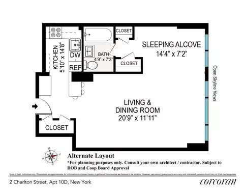 2 Charlton St #10D, New York City, NY 10013