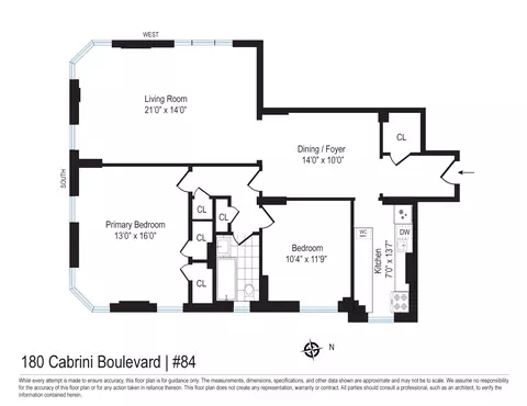 180 Cabrini Blvd #84, New York, NY 10033