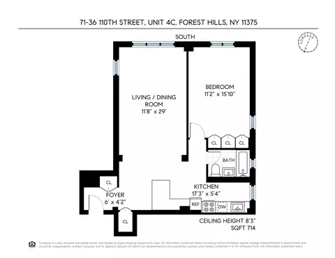 71-36 110th St #4C, New York City, NY 11375