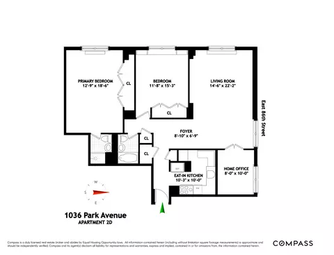 1036 Park Ave #2D, New York, NY 10028