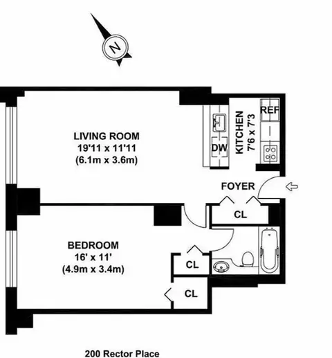 200 Rector Pl #35C, New York, NY 10280