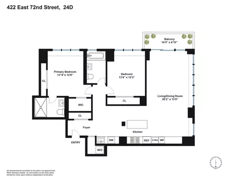 422 E 72nd St #24-D, New York, NY 10021