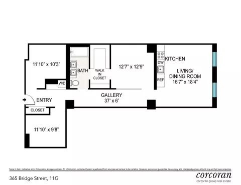 365 Bridge St #11G, Brooklyn, NY 11201