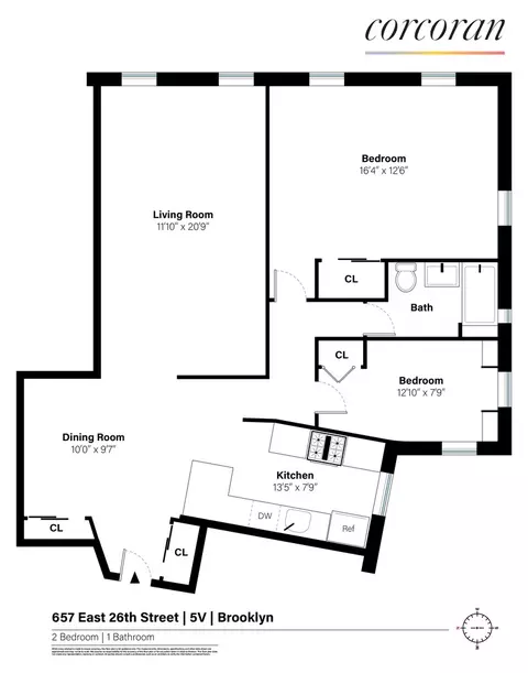 657 E 26th St #5V, Brooklyn, NY 11210