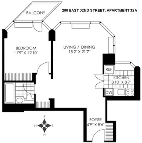 200 E 32nd St #32A, New York, NY 10016