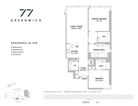 77 Greenwich St #25-D, New York, NY 10006