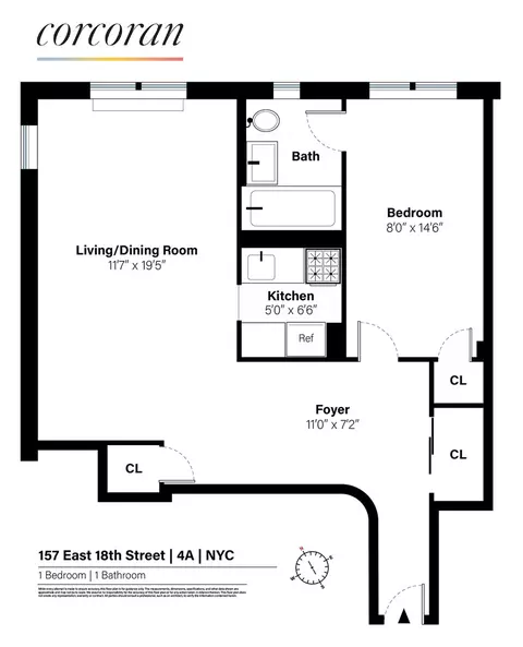157 E 18th St #4A, New York, NY 10003