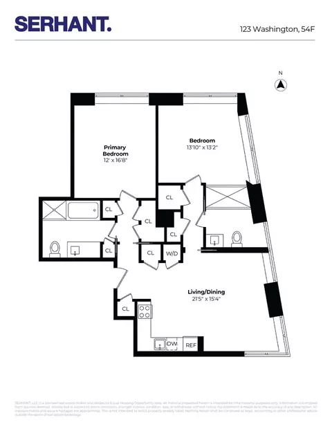 123 Washington St #PH54F, New York, NY 10006