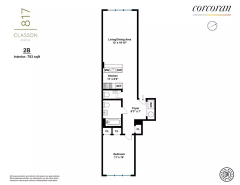 817 Classon Ave #2B, Brooklyn, NY 11238