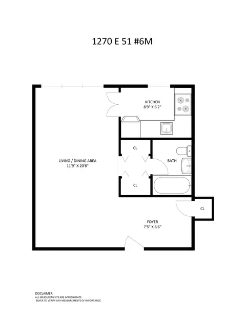 1270 E 51st St #6M, Brooklyn, NY 11234