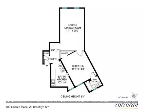 400 Lincoln Pl #2I, Brooklyn, NY 11238