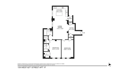 139 W 82nd St #1F, New York, NY 10024