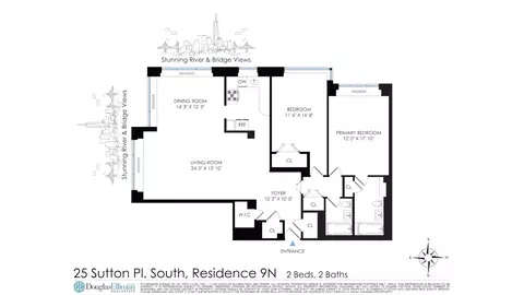 25 Sutton Pl S #9N, New York, NY 10022