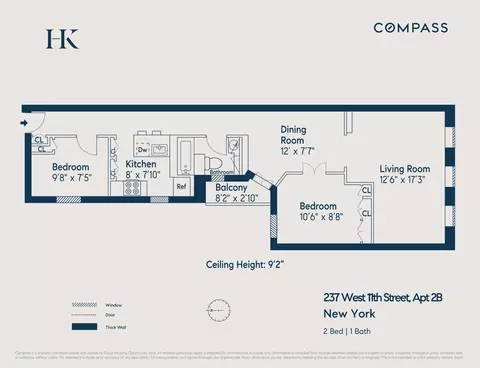 237 W 11th St #2B, New York, NY 10014