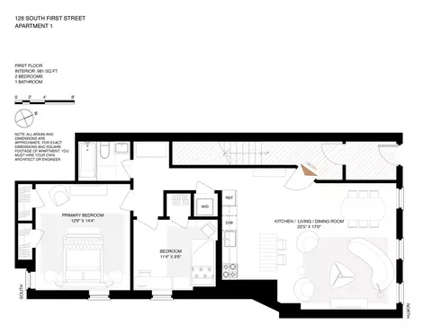 128 S 1st St #1, Brooklyn, NY 11249