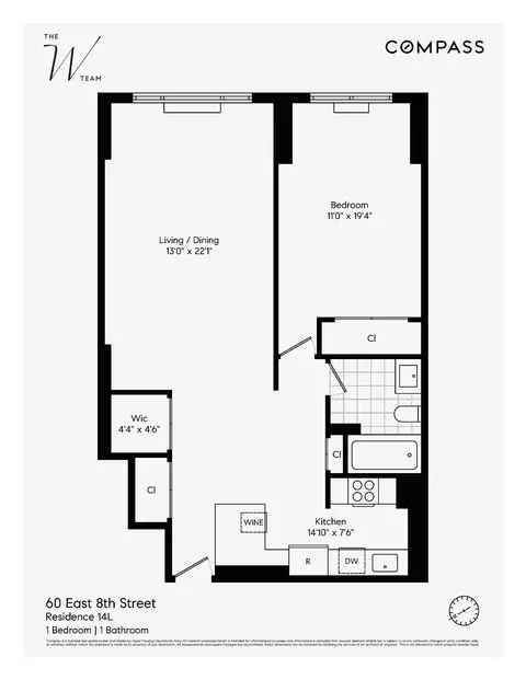 60 E 8th St #14L, New York, NY 10003