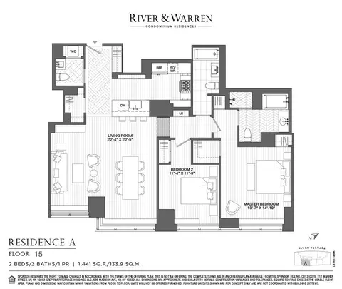 212 Warren St #15-A, New York, NY 10282