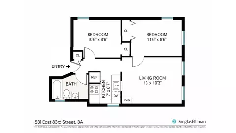 531 E 83rd St #3A, New York, NY 10028