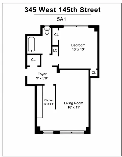 345 W 145th St #5A1, New York, NY 10031