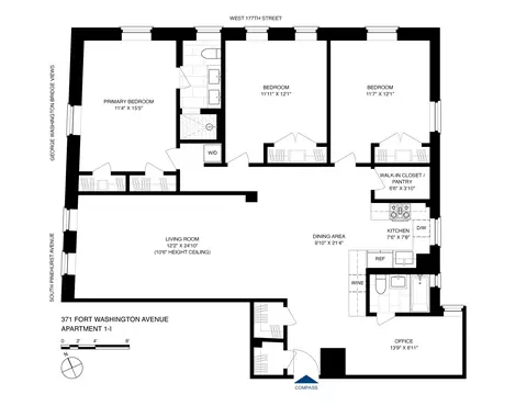 371 Fort Washington Ave #1I, New York, NY 10033