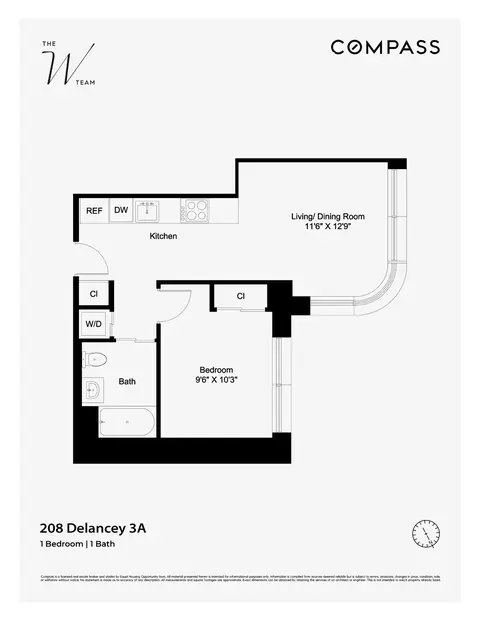 208 Delancey St #3A, New York, NY 10002