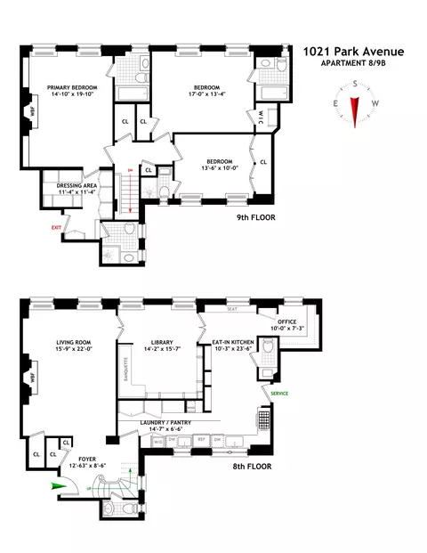 1021 Park Ave #8/9B, New York, NY 10028