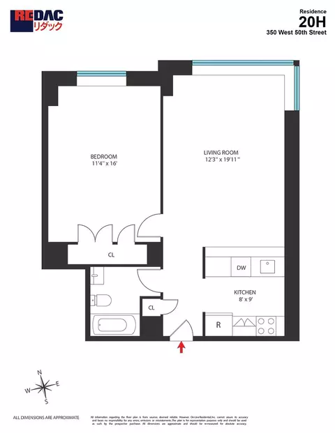 350 W 50th St #20-H, New York, NY 10019