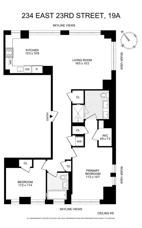 234 E 23rd St #19A, New York, NY 10010