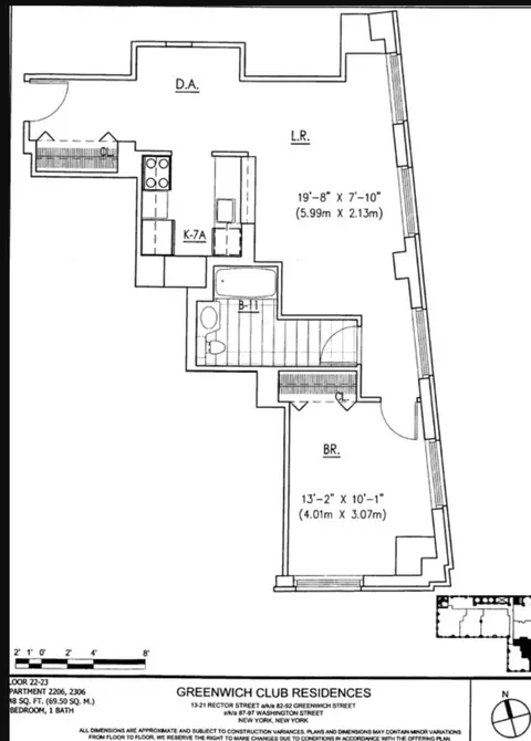 88 Greenwich St #2206, New York, NY 10006