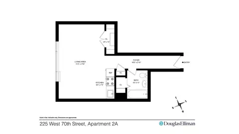 225 W 70th St #2A, New York, NY 10023
