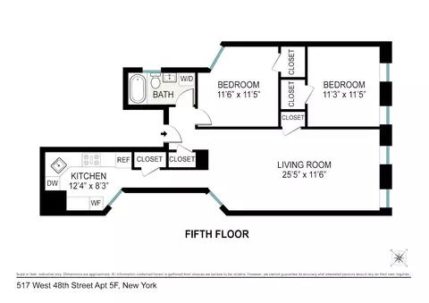 517 W 48th St #5F, New York, NY 10036