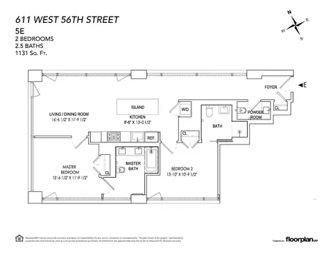 611 W 56th St #5-E, New York, NY 10019