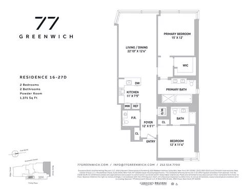 77 Greenwich St #25D, New York, NY 10006