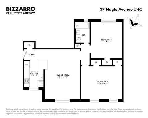 37 Nagle Ave #1C, New York, NY 10040